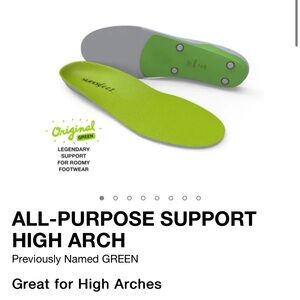 Superfeet All-Purpose Support High Arch (Green) Insoles